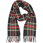 Achillea Cashmere Feel Tartan Plaid Scarf - Classic Winter Scarf for Men & Women, Scottish Heritage Holiday Gift