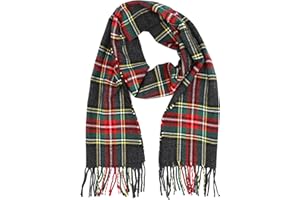 Achillea Soft & Warm Tartan Plaid Checked Cashmere Feel Winter Scarf Unisex