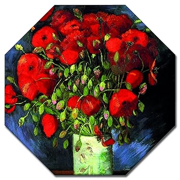 Vase mit roten Mohnblumen Alte Meister Vincent van Gogh Kunstdruck
