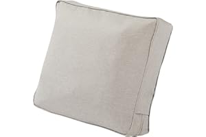 Classic Accessories 62-127-HGREY-EC Montlake FadeSafe Chair/Loveseat, 25 x 15 x 4 Inch, Heather Grey Patio Lounge Back Cushio