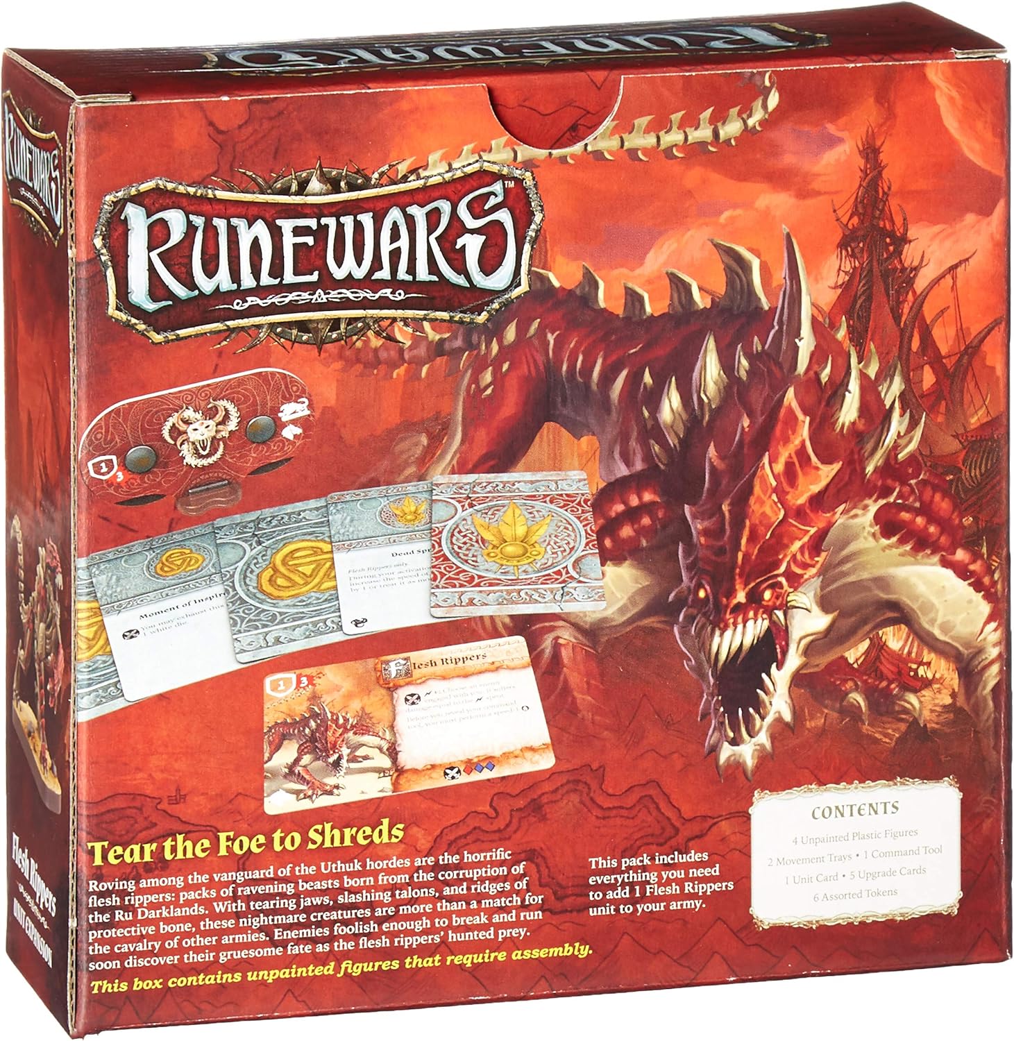Fantasy Flight Games FFGRWM26 Runewars Miniatures Game: Flesh Rippers Expansion Pack, Mixed Colours, Red and Black - Image 3