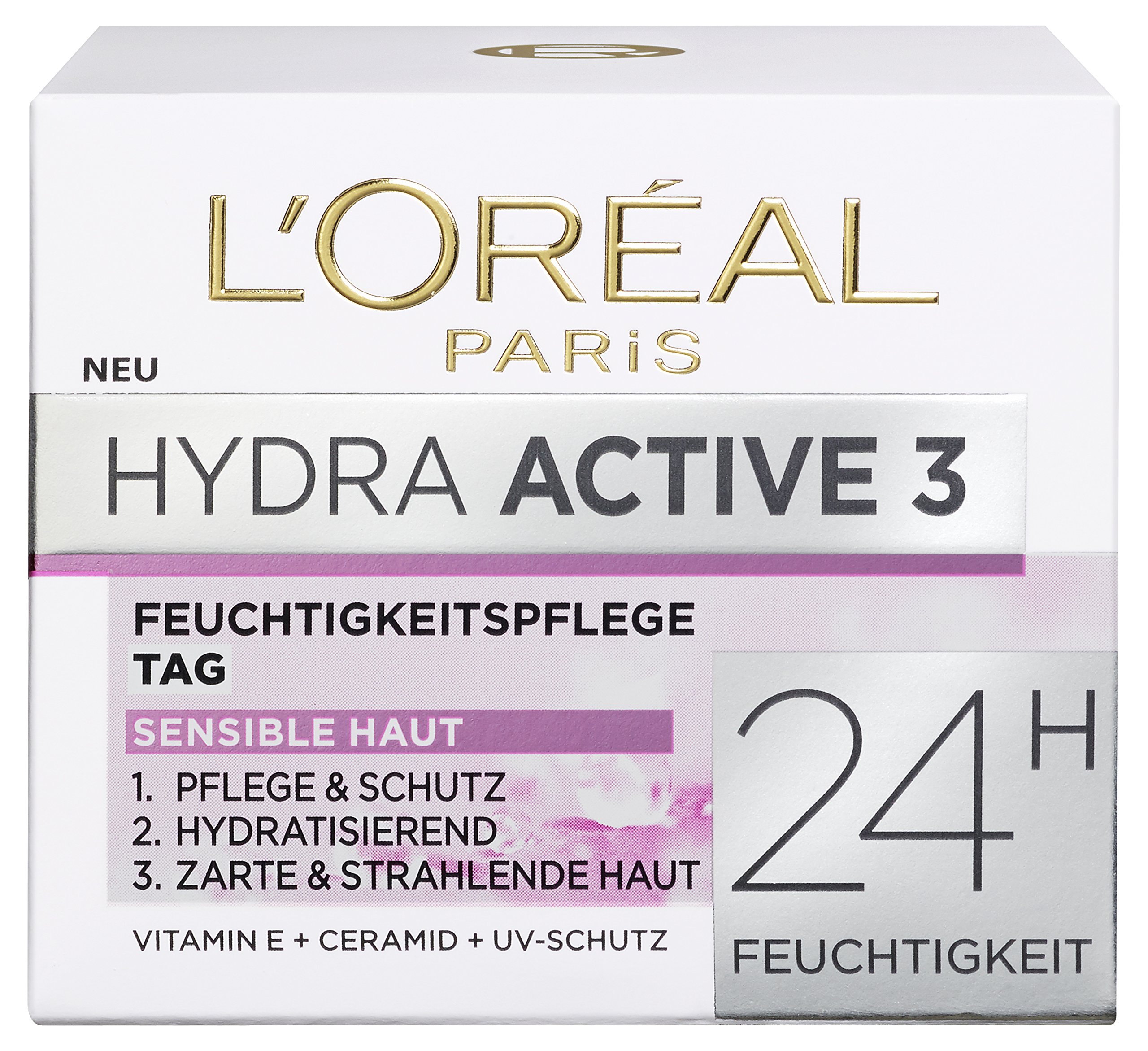 L'Oreal Paris Dermo Expertise "Hydra Active 3" Hydrafresh Cream for Dry and Sensitive Skin, 50 ml