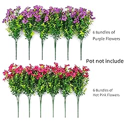 HyeFlora Artificial Flowers for Outdoor Indoor