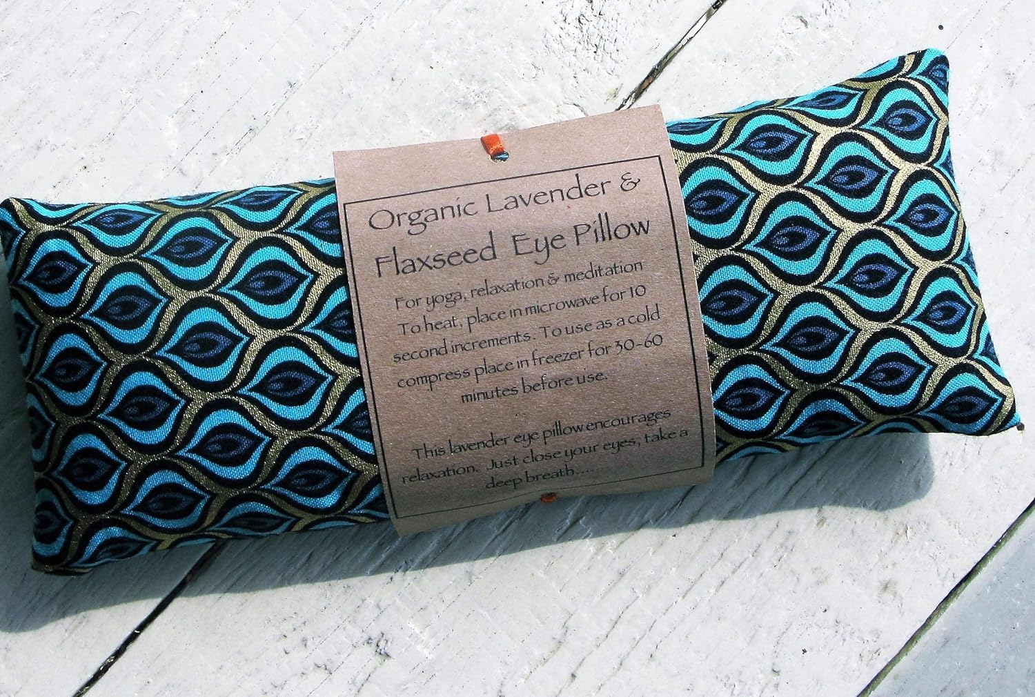 Lavender Eye Pillow Filled with Organic Linseed and English Lavender
