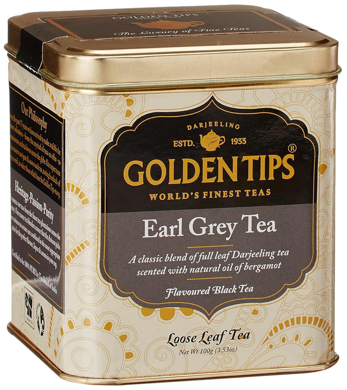 Golden Tips Darjeeling Earl Grey Tea, 100g Amazon.in Grocery
