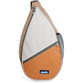 KAVU Paxton Rope Sling Pack for Hiking &amp; Daily Commute, Canyon Wall | 600D Polyester with DWR Coating, Teardrop Shape | Adjustable 22-44-In Strap, 3 Zip Pockets | Hiking &amp; Everyday Carry