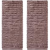 SKL Home CloudSoft Cotton Luxury 2-Piece Hand Towel Set, Soft Plum