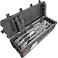 Case Club 4 Rifle (or Shotgun) Waterproof Shipping Case fits Multiple Guns & 3 Pistols Along with Included Silica Gel Canister to Prevent Gun Rust