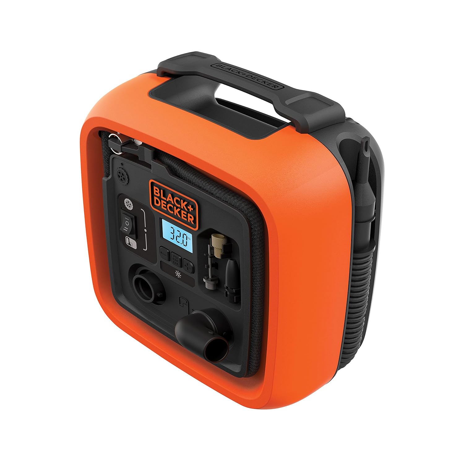 Black+Decker 11.0 BAR/12V COMPRESOR/AIR PUMP 160PSI TYRE BALLS