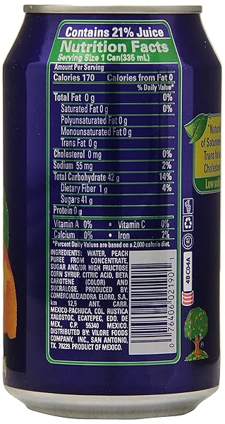 JUMEX PEACH JUICE NECTAR – PEACH NECTAR MADE WITH FRESH FRUIT PUREE – FRUIT JUICE CONCENTRATE FOR SMOOTHIE MIX, COCKTAIL MIXERS & KIDS DRINKS & BEVERAGES – 11.3OZ, 1 PACK CANNED DRINK
