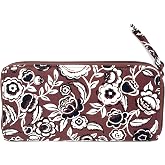 Vera Bradley Continental Wallet, Bubbly Flowers Cinnamon