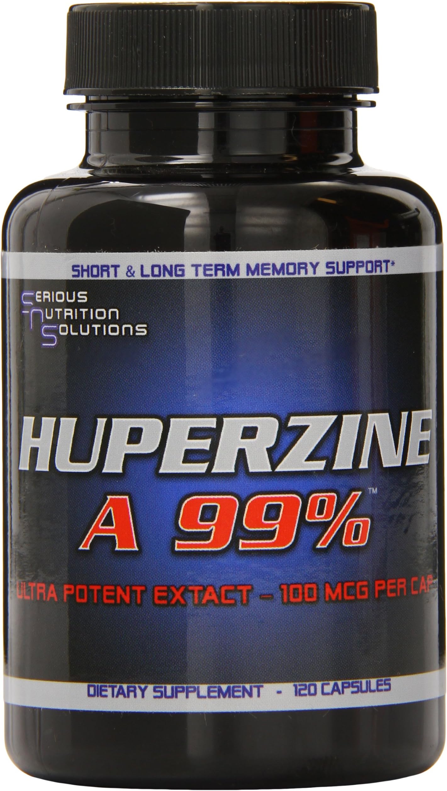 Serious Nutrition Solutions Huperzine A 99 Percent Sports Supplement Capsules, 120-Piece