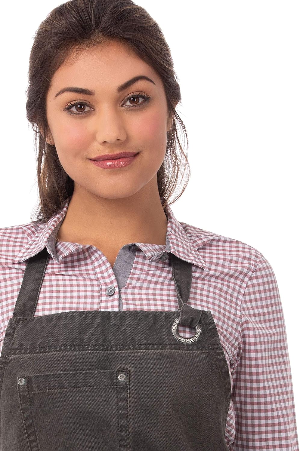 Chef Works Unisex Dorset Bib Apron, Pewter, One Size: Clothing