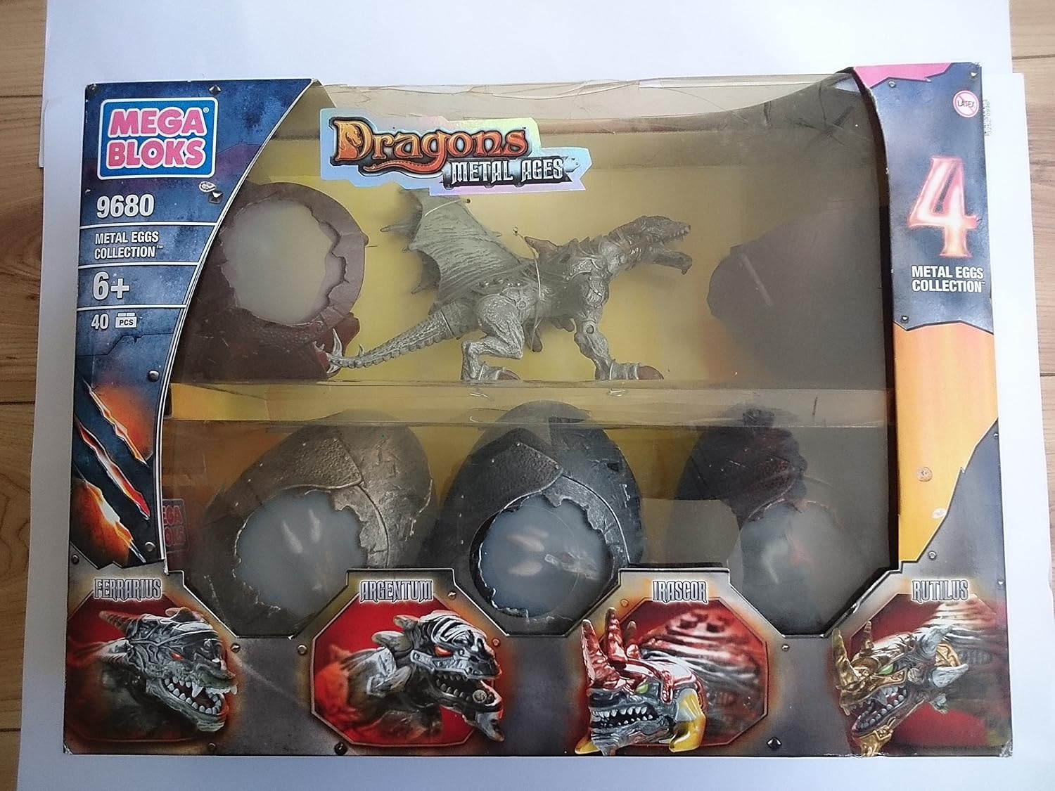 mega bloks dragons metal ages, 4 metal eggs collection 9680 Amazon.co