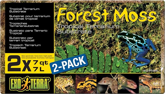 Exo Terra Sustrato Natural Forest Moss - Paquete de 2 Unidades x 7 L - Total: 14 L 