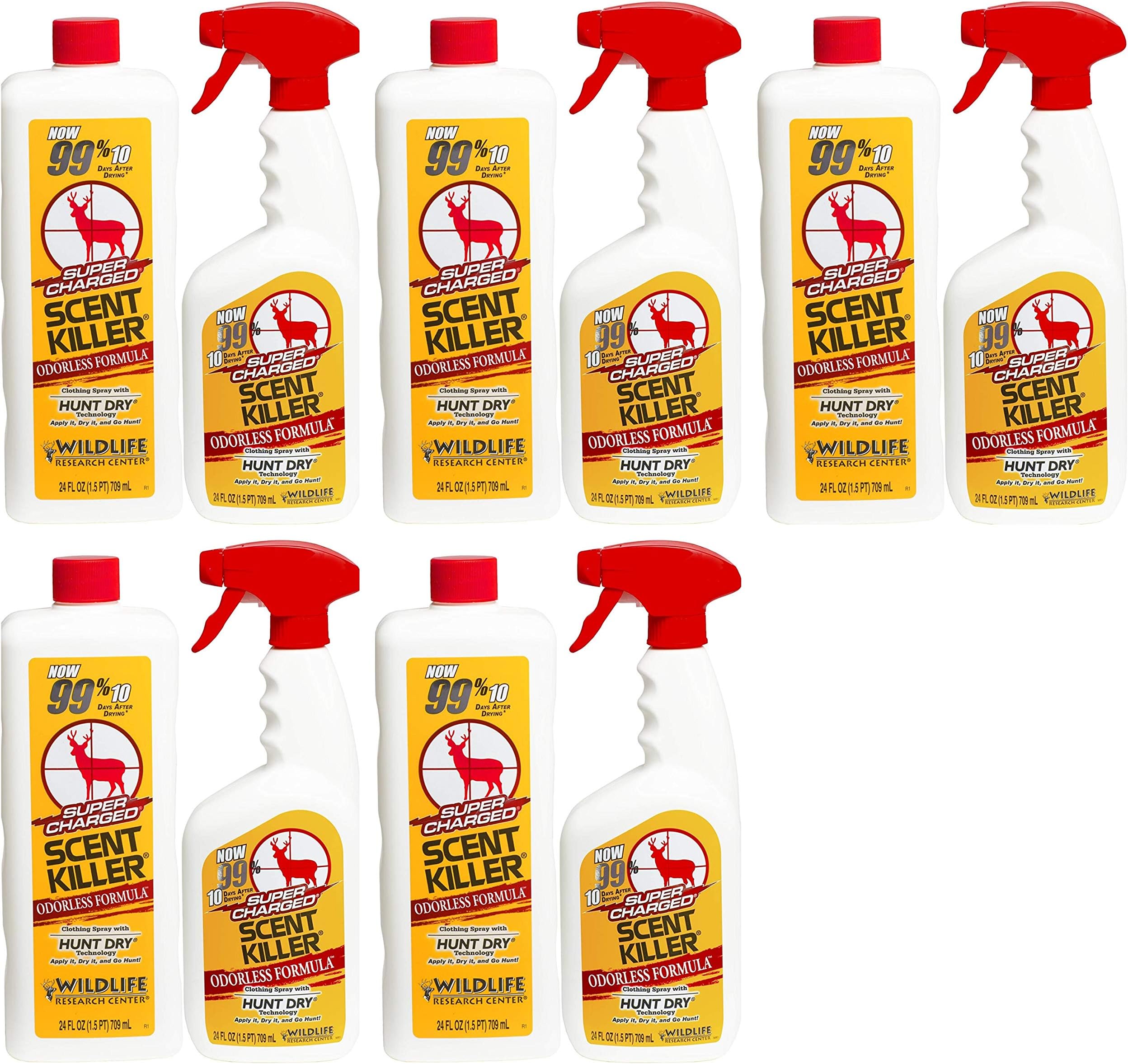 Scent Killer 559 Wildlife Research Super Charged Spray 24/24 Combo, 48 oz. (Five Pack)
