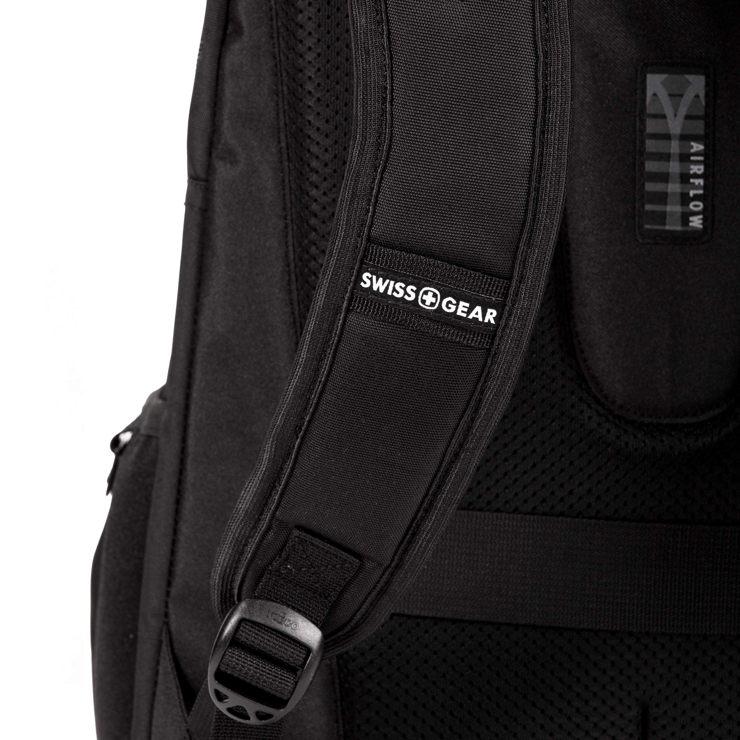 SwissGear 5698 Laptop Backpack, Black, 17-Inch