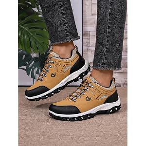 Mens Hiking Shoes Trail Running Sneakers, Comfortable Stylish Casual Men's Shoes, Non-Slip Lightweight Outdoor Walking Athlet