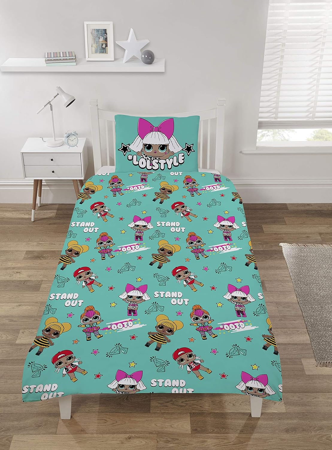 Character Linens L.O.L. Surprise Single Duvet Cover Set including Pillowcase - Reversible Design, Pink - Image 4