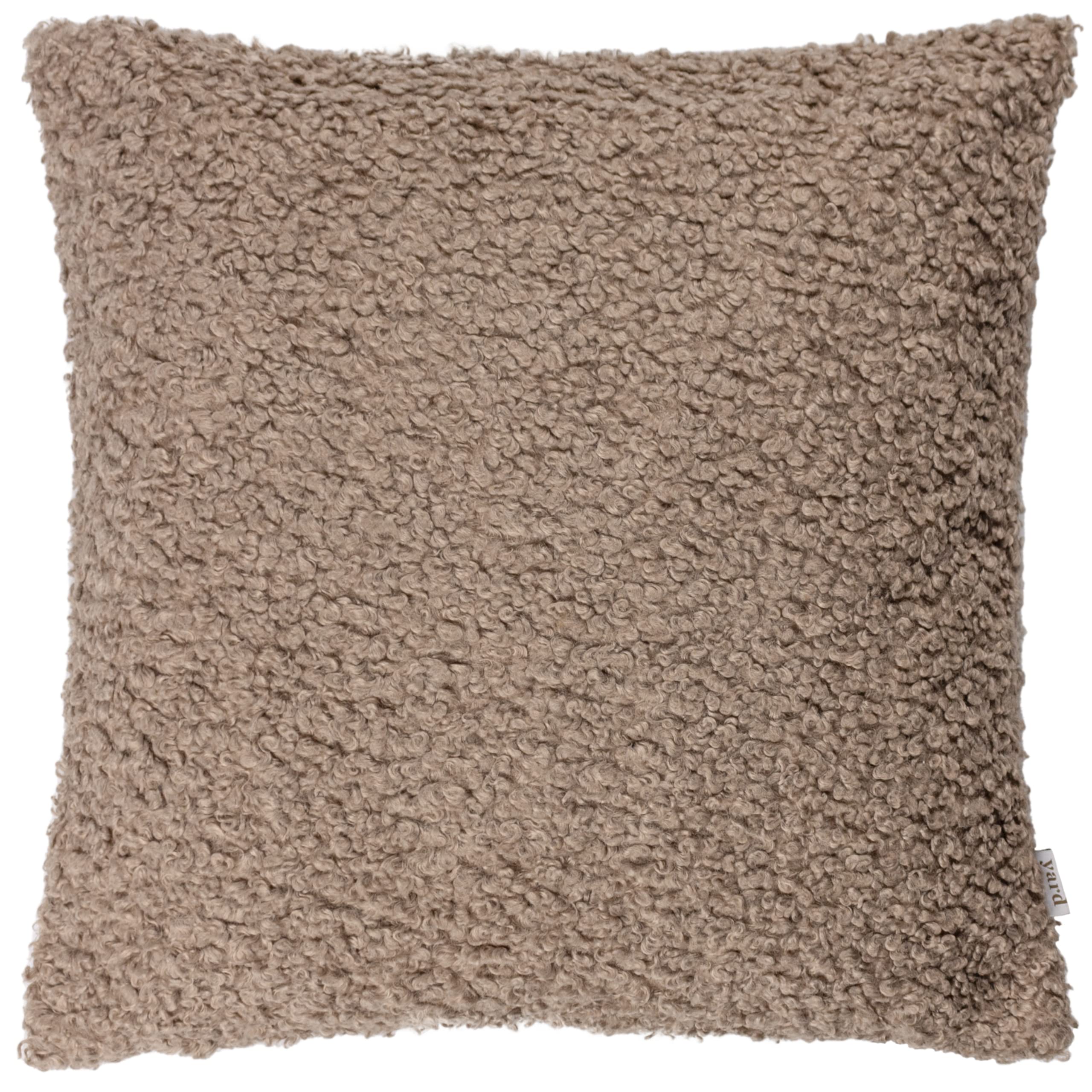 Yard Cabu Cushion Cover – Scandi Minimalist Chunky Boucle Textured Decorative Case (Taupe - 45x45cm)