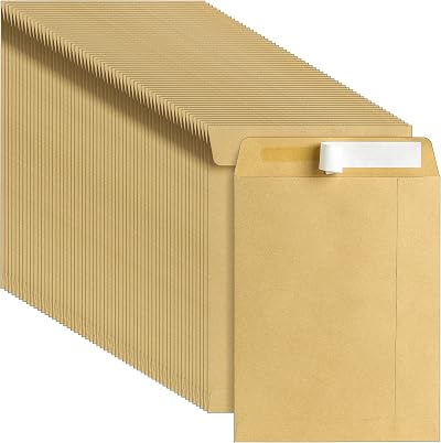 Uncle Paul C5 229x162mm 100gsm Brown Self Seal Envelopes Pack of 100