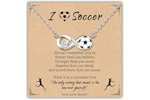 PEALICIOUS Soccer Necklace Softball Necklace, Valentine Volleyball Gifts Softball Gifts for Sport Mom Daughter Fans Teammates as Sport Accessories Senior Night Game Day Birthday Stuff