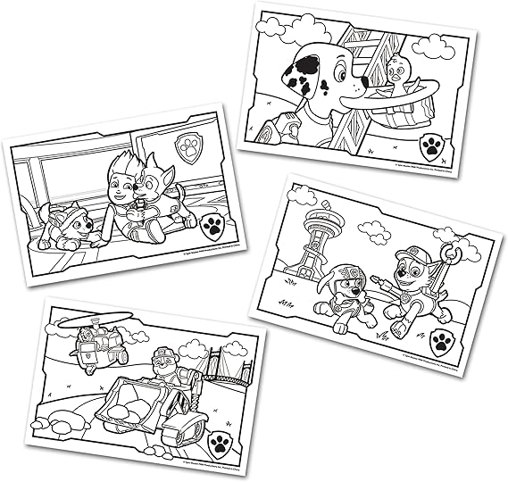 paw patrol on a roll art desk