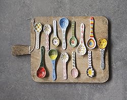 Ceramic Soup Spoons Set of 6–Mutilpurpose for
