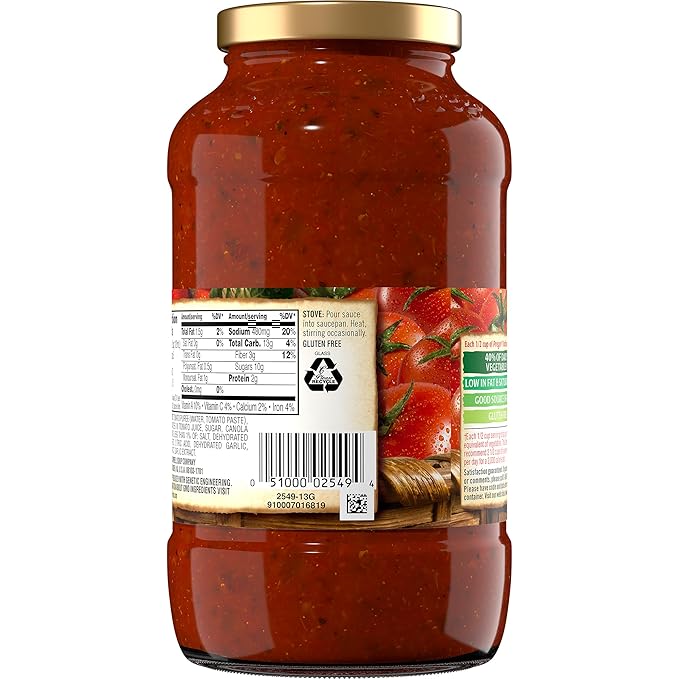 Prego Pasta Sauce Traditional 24 Oz Grocery Gourmet Food Amazon Com