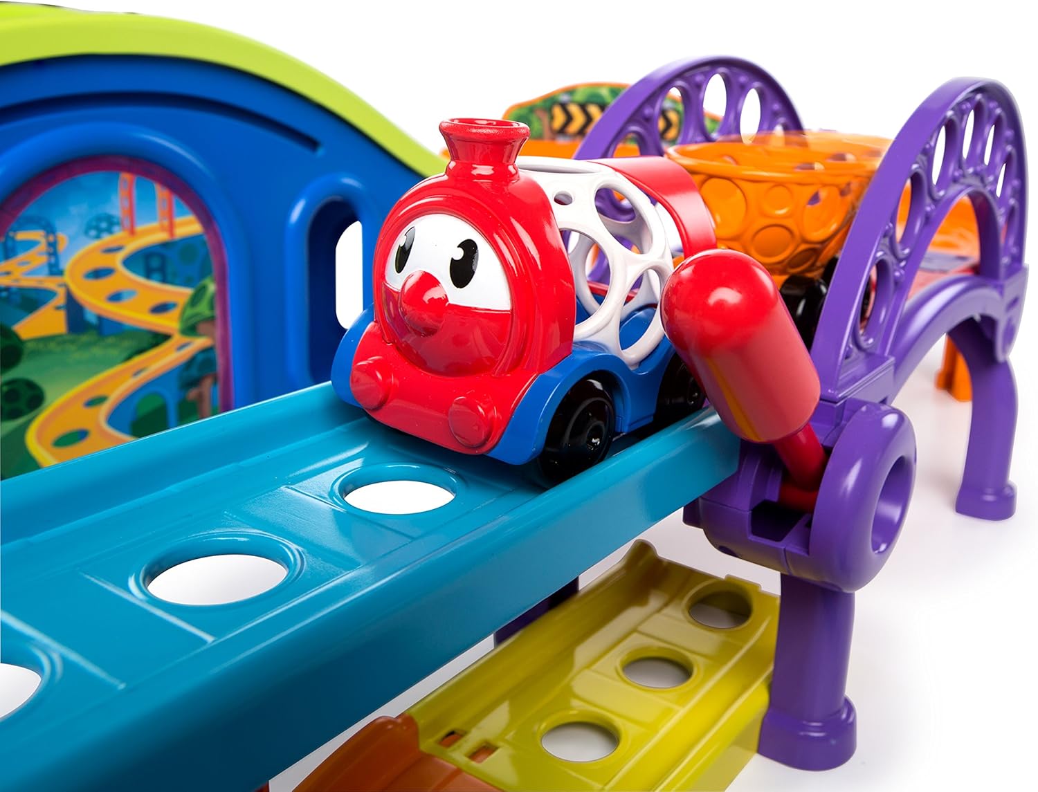 oball go grippers grip launch and roll train track set