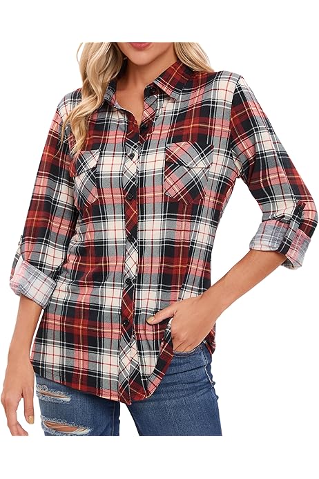 Amazon Mujer Con Camisa Grande Amazon Camisa Vaquera Talla Grande