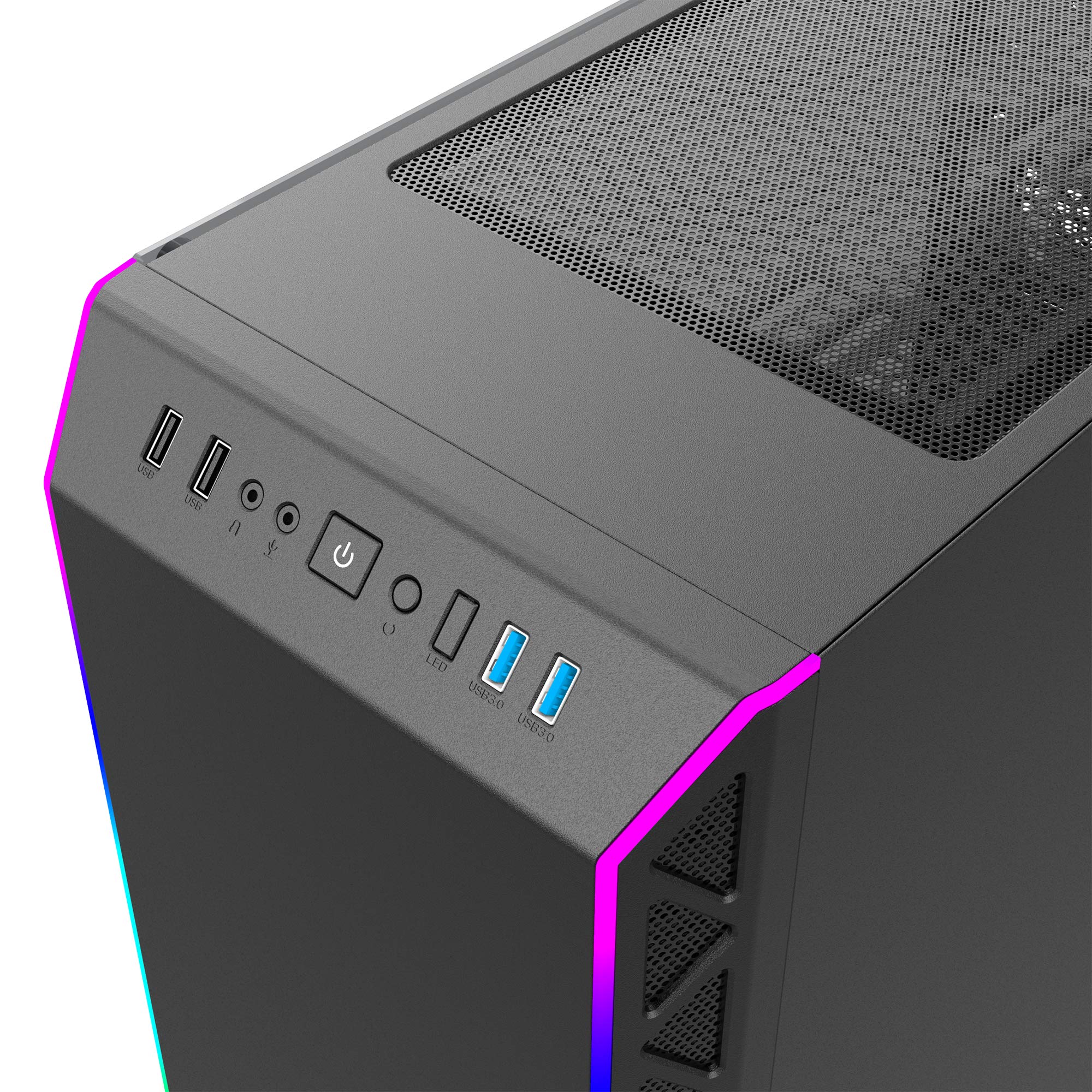 Montech AIR 900 ARGB Black/High-Airflow/ATX Mid-Tower/ARGB Lighting  Strip/Sync with Motherboard/Dust- Proof/Computer Gaming Case/EATX, ATX,  Micro ATX, Mini ITX/Unique mesh Side/Dual USB3.0 - Buy Online - 179564788