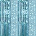 Decor365 Under The Sea Party Decorations Hanging Bubble Garlands Pool Ocean Theme Tinsel Foil Fringe Streamer Curtain Backdrop Little Mermaid Birthday Decor Baby Shower Kids Beach Party Supplies