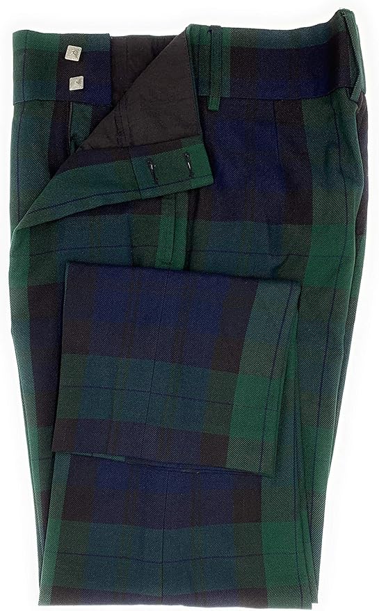 Mens Black Watch Tartan Trousers Trews Amazon.co.uk Clothing