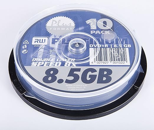 Bestmedia - DVD+r 8X 8.5gb 10pcs: Amazon.es: Electrónica