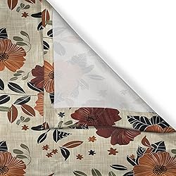 Ambesonne Floral Kitchen Curtains, Vintage