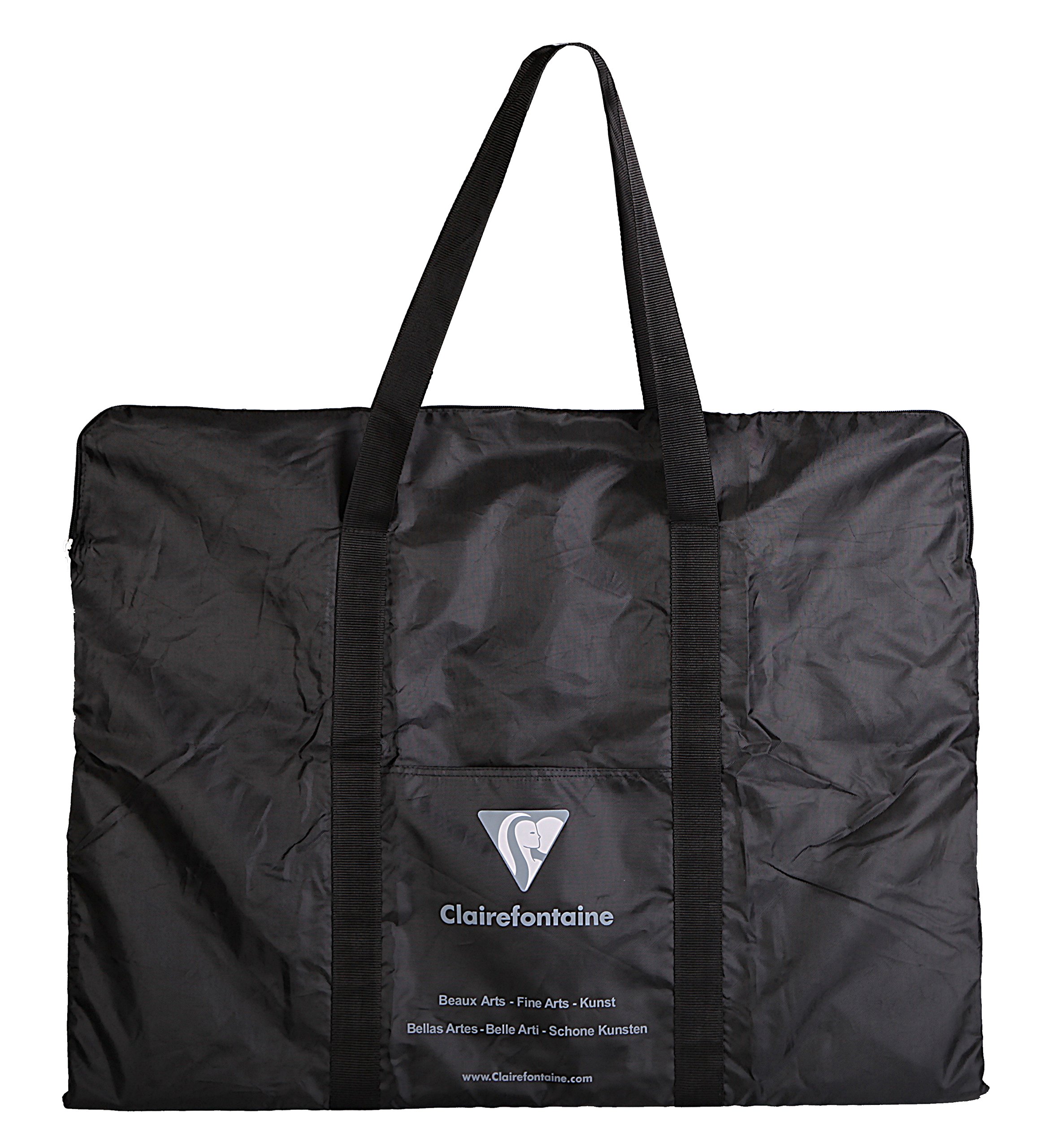 Clairefontaine - Ref 90130C - Portfolio Bag - 59 x 75cm in Size, Protect & Carry Art Folders - Suitable for Carrying Over Shoulder or in Hand - Black Cover