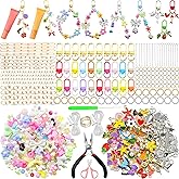 Keychain Making Kit Keychain Charms Bulk Y2k Lip Gloss Kindle Charms Phone Bag Charm Kit Cute Beaded Key Chain 300Pcs Beads 100Pcs Charm for DIY Key Chain Kits Accessories Jewelry Making Supplies