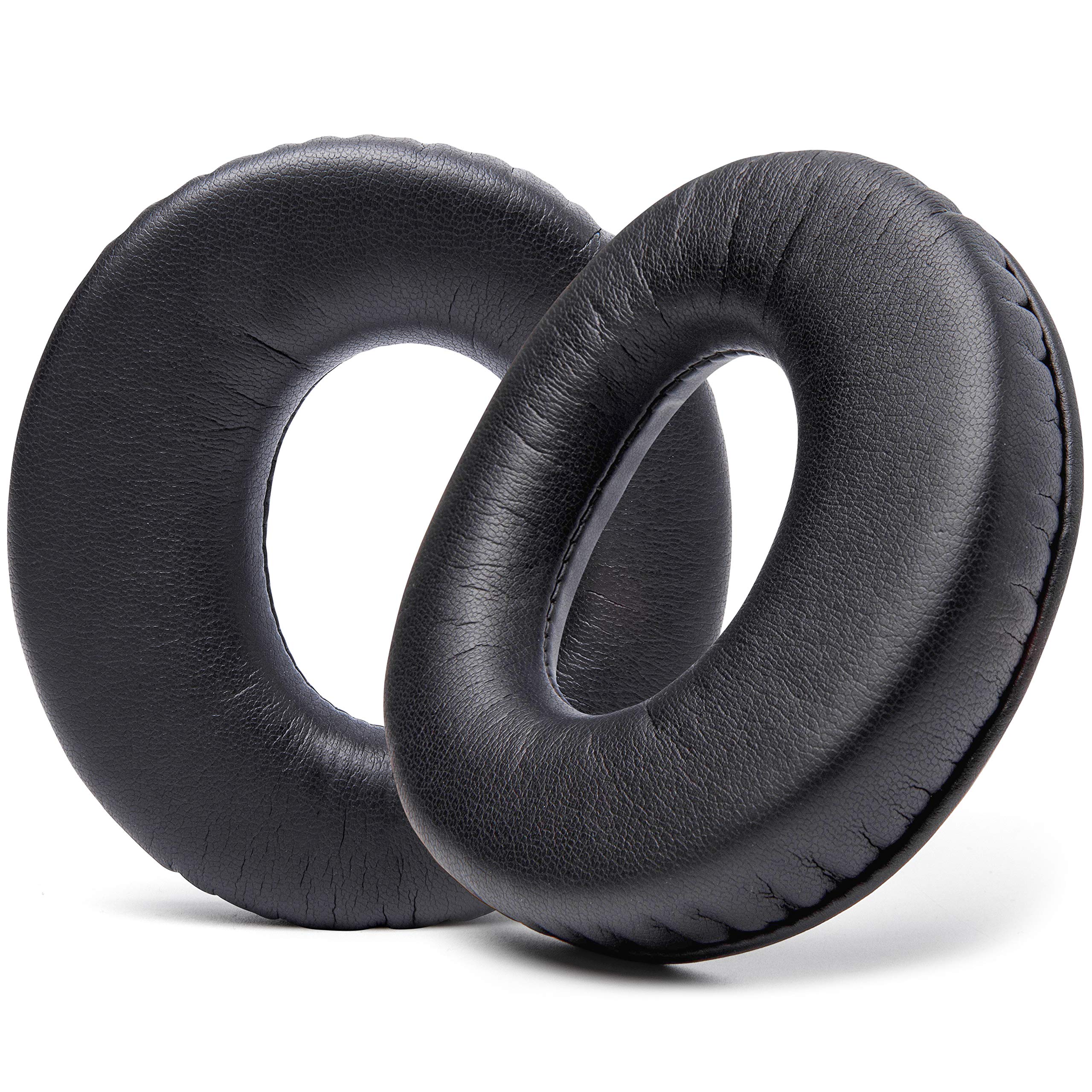 WC Replacement Ear Pads For Sony MDR-RF985R RF970 RF970RK RF960RK RF960R RF925RK & MDR-DS6500 Headphones | Softer Leather, Luxurious Memory Foam, Added Thickness, Enhanced Noise Isolation | Black