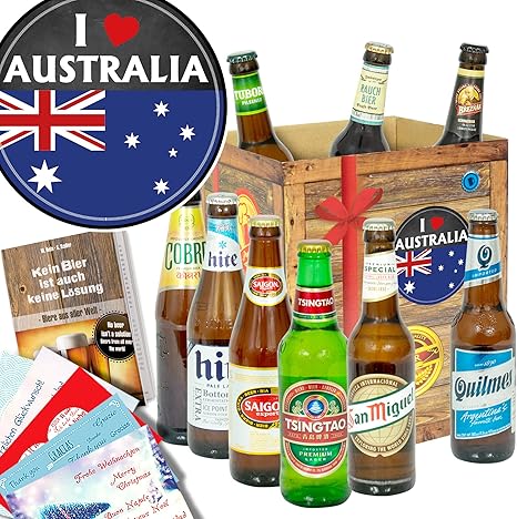 I love Australia/Biersorten aus der Welt/Für Australien Fan: Amazon.de ...