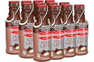 Community Coffee Iced Latte Coffee Drink, Mocha White Chocolate, Natural Flavors, 13.7 Fluid Ounce (Pack of 12)