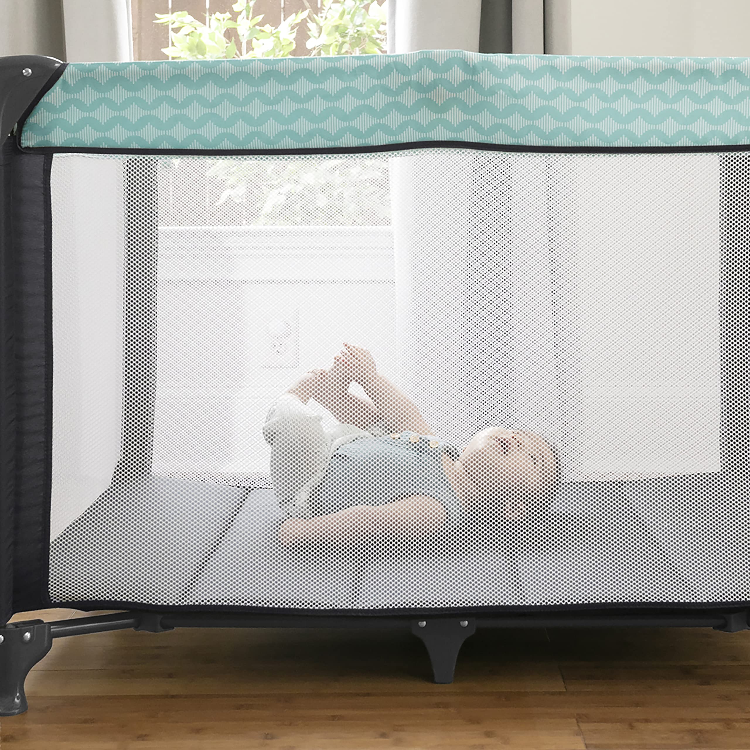 Ingenuity: ity by Ingenuity Rompity Rest Easy Fold Portable Packable Playard – Goji