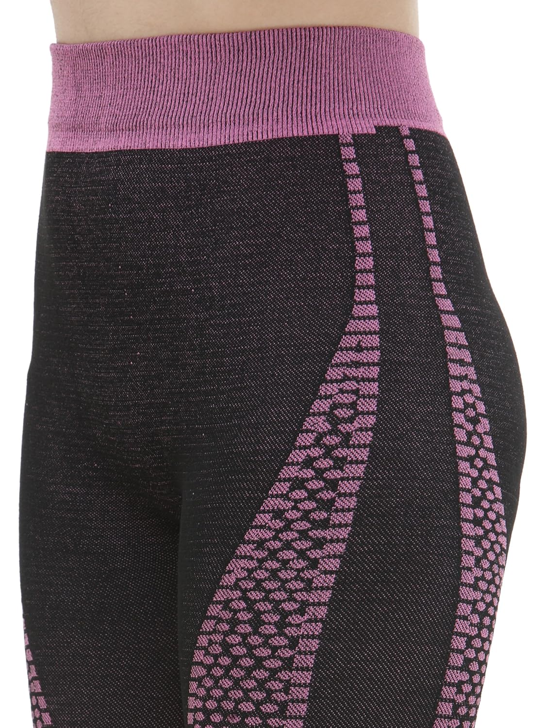 camey women's cotton stretchable tights (black, free size)