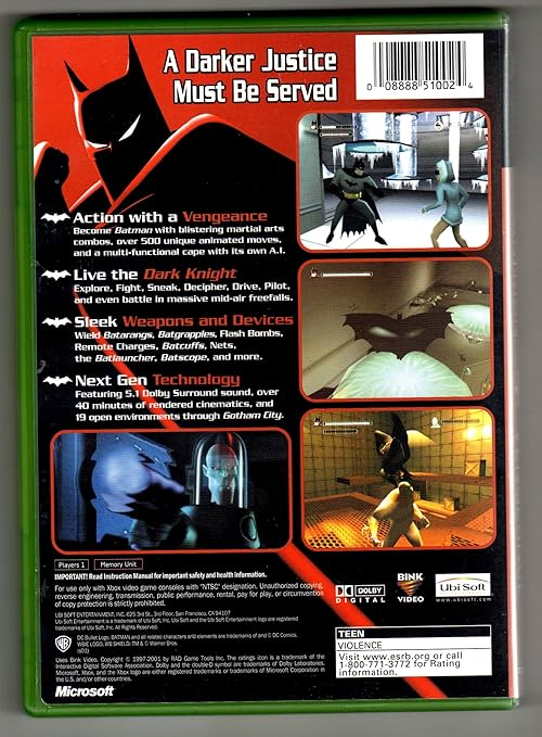 batman vengeance xbox