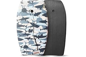 Back Bay Play 26"-41" Body Boards - Lightweight EPS Core Boogie Boards for Beach - Bodyboard, Boogie Board for Beach Kids with Wrist Leash Surfing for Kids & Adults