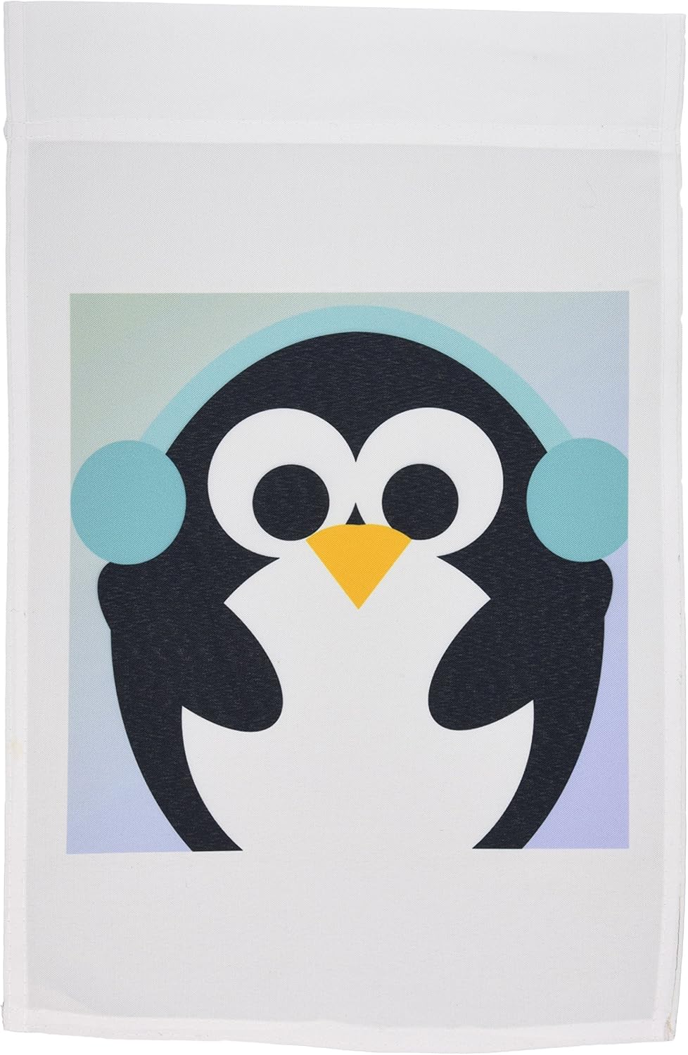 3dRose fl_79276_1 Christmas Penguin-Cute Whimsical Art Garden Flag, 12 by 18-Inch