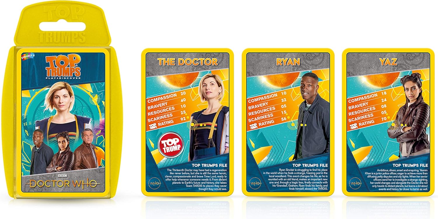 Top Trumps Doctor Who Card Game, Yellow, Compact - Image 3
