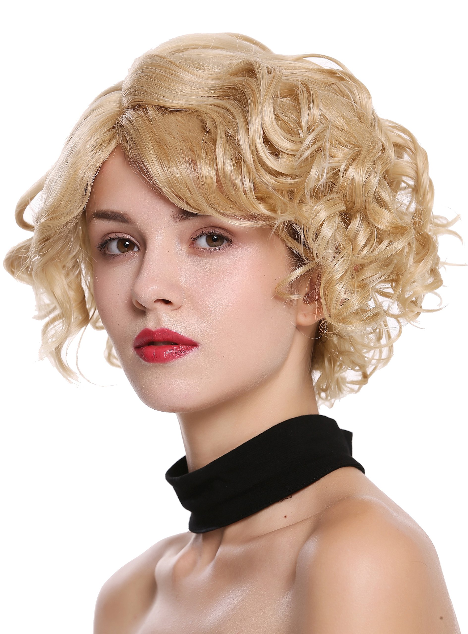WIG ME UP - MINA-24H613 Lady Quality Wig short wild n wavy deep mixed blond platinum highlights