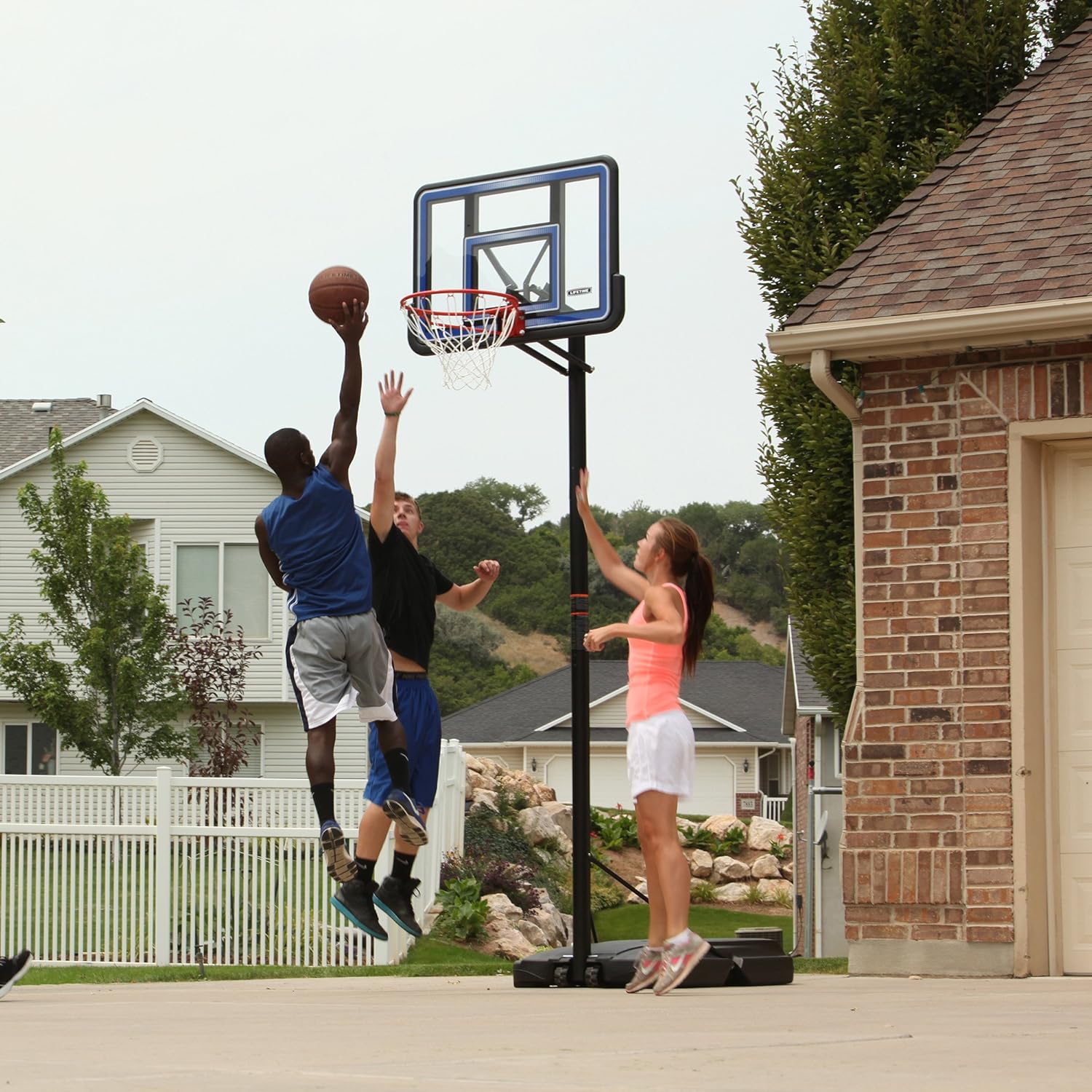 Lifetime 90023 Portable Backboard Basketball System, 44-Inch : Basketball Rims : Sports & Outdoors