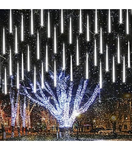 Amazon.com: iBaycon 20 Tubes 480 LED Meteor Shower Rain